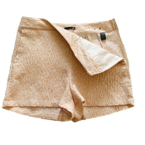 Express Shorts Peachy Pink Textured Dressy Pockets Side Zip Shorts Size 12R - Picture 5 of 12